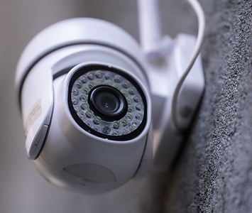 CCTV sensor mounted to external house wall