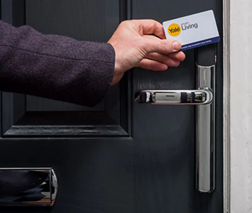 Smart lock accessed via card technology