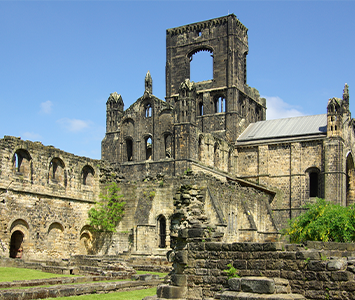The historic Kirkstall Abbey near Leeds, West Yorkshire